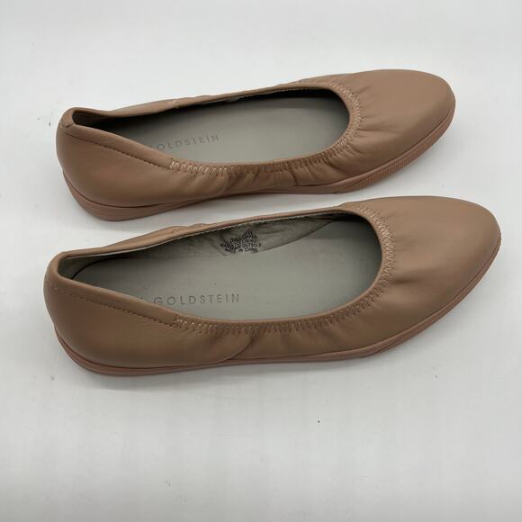 Lori Goldstein Collection Slip On Leather Flat Size 7 M with Elastic Blush - Picture 2 of 8